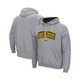 Men's Heathered Gray Western Michigan Broncos Arch and Logo Pullover Hoodie