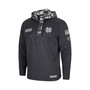 Men's Charcoal Notre Dame Fighting Irish OHT Military-Inspired Appreciation Digital Camo Quarter-Zip Hoodie