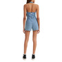 Women's Faris Printed Denim Halter Romper