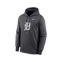 Men's Anthracite Detroit Tigers Bracket Icon Performance Pullover Hoodie