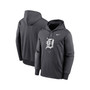 Men's Anthracite Detroit Tigers Bracket Icon Performance Pullover Hoodie