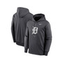 Men's Anthracite Detroit Tigers Bracket Icon Performance Pullover Hoodie