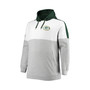 Men's Green, Heather Gray Green Bay Packers Big and Tall Team Logo Pullover Hoodie