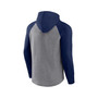 Men's Branded Heathered Gray, College Navy Seattle Seahawks By Design Raglan Pullover Hoodie