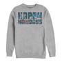 Men's Marvel Happiest of Holidays Crew Fleece Pullover