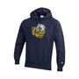 Men's Navy Michigan Wolverines Vault Sailor Hat Wolverine Reverse Weave Pullover Hoodie
