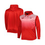 Men's Red Cincinnati Reds Fade Sublimated Fleece Big and Tall Pullover Hoodie