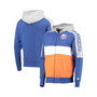 Men's Royal, Orange New York Islanders Playoffs Color Block Full-Zip Hoodie