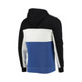 Men's Black, White Orlando Magic Wordmark Colorblock Fleece Pullover Hoodie