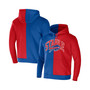 Men's NFL X Staple Royal, Red Buffalo Bills Split Logo Pullover Hoodie