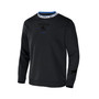 Men's NFL X Staple Black Buffalo Bills Embroidered Fundementals Globe Pullover Crew Sweatshirt
