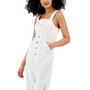 Juniors' Sleeveless Button-Front Jumpsuit