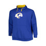 Men's Royal Los Angeles Rams Big and Tall Logo Pullover Hoodie