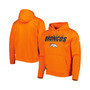 Men's Orange Denver Broncos Combine Authentic Stated Logo Pullover Hoodie