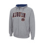 Men's Heathered Gray Auburn Tigers Arch and Logo 3.0 Full-Zip Hoodie