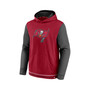 Men's Branded Red and Pewter Tampa Bay Buccaneers Block Party Pullover Hoodie