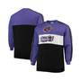 Men's Purple, Black Toronto Raptors Hardwood Classics Big and Tall Leading Scorer Fleece Pullover Sweatshirt