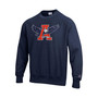 Men's Navy Auburn Tigers Vault Logo Reverse Weave Pullover Sweatshirt