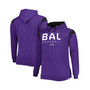 Men's Branded Purple Baltimore Ravens Big and Tall Call the Shots Pullover Hoodie