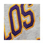 Men's Heather Gray Los Angeles Lakers Hardwood Classics Big and Tall Throwback Pullover Hoodie