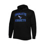 Men's Black Charlotte Hornets Big and Tall Heart and Soul Pullover Hoodie