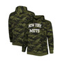 Men's Camo New York Mets Allover Print Big and Tall Pullover Hoodie