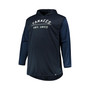Men's Navy, Heathered Navy New York Yankees Big and Tall Wordmark Club Pullover Hoodie