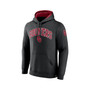 Men's Branded Black Oklahoma Sooners Arch and Logo Tackle Twill Pullover Hoodie