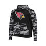 Men's Black Arizona Cardinals Camo Raglan Pullover Hoodie