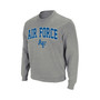 Men's Heathered Gray Air Force Falcons Arch & Logo Sweatshirt