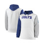 Men's Royal and White Indianapolis Colts Big and Tall Pullover Hoodie