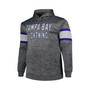 Men's Heather Charcoal Tampa Bay Lightning Big and Tall Stripe Pullover Hoodie