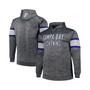 Men's Heather Charcoal Tampa Bay Lightning Big and Tall Stripe Pullover Hoodie