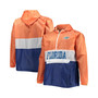 Men's Branded Orange, Royal Florida Gators Big and Tall Water-Resistant Half-Zip Hoodie