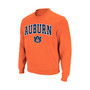 Men's Orange Auburn Tigers Arch & Logo Crew Neck Sweatshirt