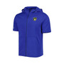 Men's Royal Milwaukee Brewers Recruit Full-Zip Short Sleeve Hoodie
