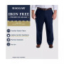 Men's Big & Tall Iron Free Premium Khaki Classic-Fit Flat Front Pant