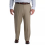 Men's Big & Tall Iron Free Premium Khaki Classic-Fit Flat Front Pant