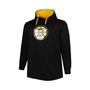 Men's Black Boston Bruins Logo Big and Tall Fleece Pullover Hoodie