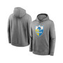 Men's Heathered Gray Los Angeles Chargers Rewind Club Fleece Pullover Hoodie