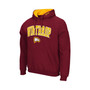 Men's Red Winthrop Eagles Arch and Logo Pullover Hoodie