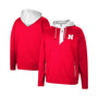 Men's Scarlet Nebraska Huskers Luge 3.0 Quarter-Zip Hoodie
