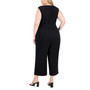 Plus Size Sleeveless Tie-Waist Jumpsuit