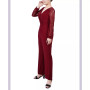 Petite Jumpsuit with Lace Sleeve