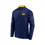 Men's Branded Navy Cal Bears Ringer Quarter-Zip Top