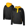 Men's Black Missouri Tigers Luge 3.0 Quarter-Zip Hoodie