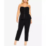Trendy Plus Size Emma Peplum Jumpsuit