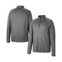 Men's Heathered Gray Miami Hurricanes Earth First Raglan Quarter-Zip Windshirt