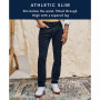 Men's Athletic Slim-Fit Stretch Denim 5-Pocket Jeans