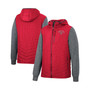 Men's Scarlet Ohio State Buckeyes Course Herringbone Full-Zip Hoodie